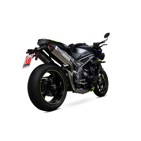 Scorpion Exhaust Triumph Speed Triple R / Speed Triple S / Speed Triple RS 2018 - 2020 Serket Parallel Slip-on (Pair) Titanium Sleeve